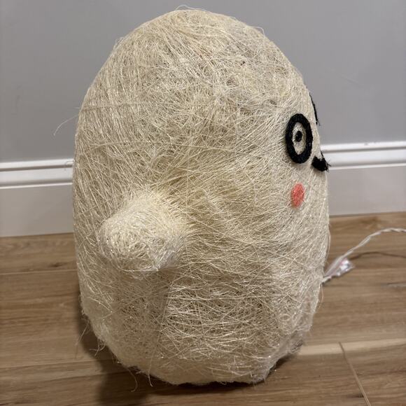 Halloween Light Up White Ghost With Pumpkin Basket Tested & Works 14x17” - Picture 5 of 14